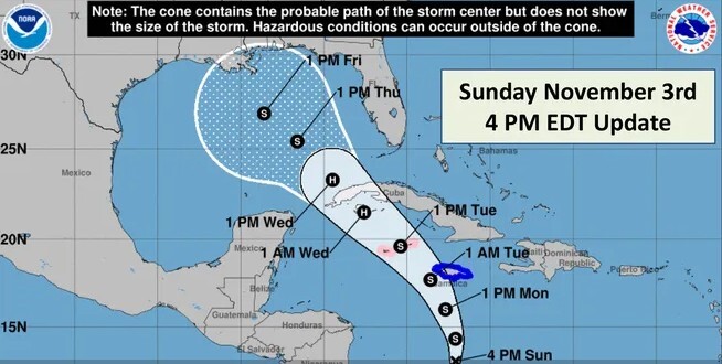 Hurricane season still swirling: Rafael could threaten US later this week